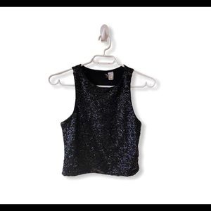 CUTE BLACK SHINY TOP